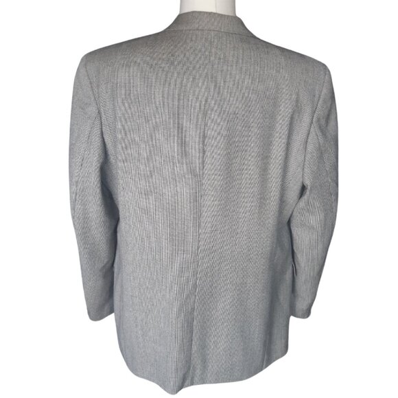 Jimmy's Gentiluomo Black & White Houndstooth Double Breasted Men's Jacket - Picture 4 of 15